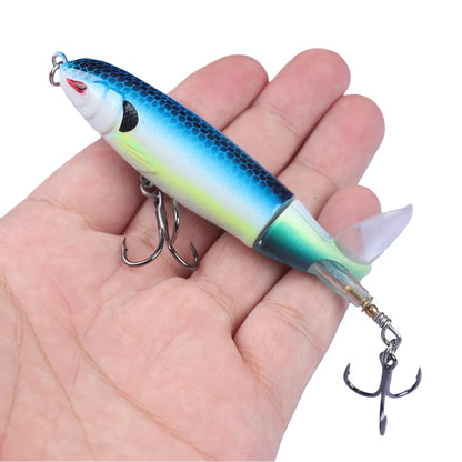 5pcs Popper Topwater Pencil Floating Bass Fishing Lures 10cm 13g