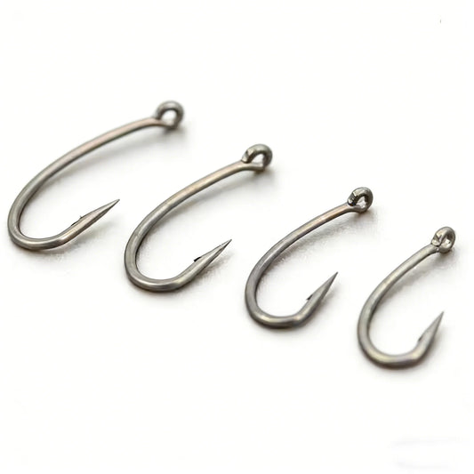 50pcs Boxed Coated High Carbon Stainless Steel With Barbed Tube Fukumarushi Multi Specification Carp Hook 8003 Fishing Supplies