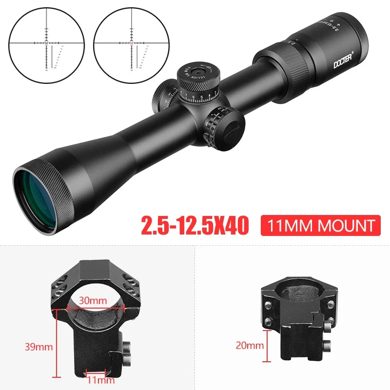 10-40X56 E Hunting Scopes Side Wheel Parallax Adjustment Optics Riflescope Red And Green Dot Sight For Scopes
