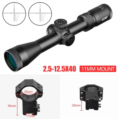 10-40X56 E Hunting Scopes Side Wheel Parallax Adjustment Optics Riflescope Red And Green Dot Sight For Scopes