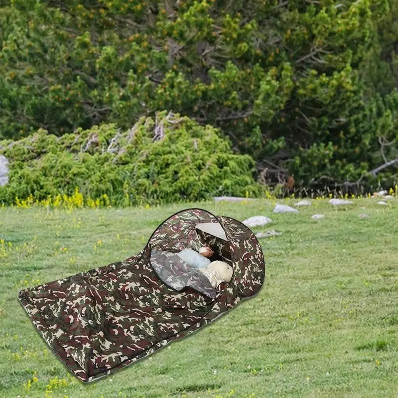 Portable Camping Sleeping Bag Lightweight Waterproof Backpacking Net Sleeping Bag Cover Outdoor Traveling Hiking Camping Tent