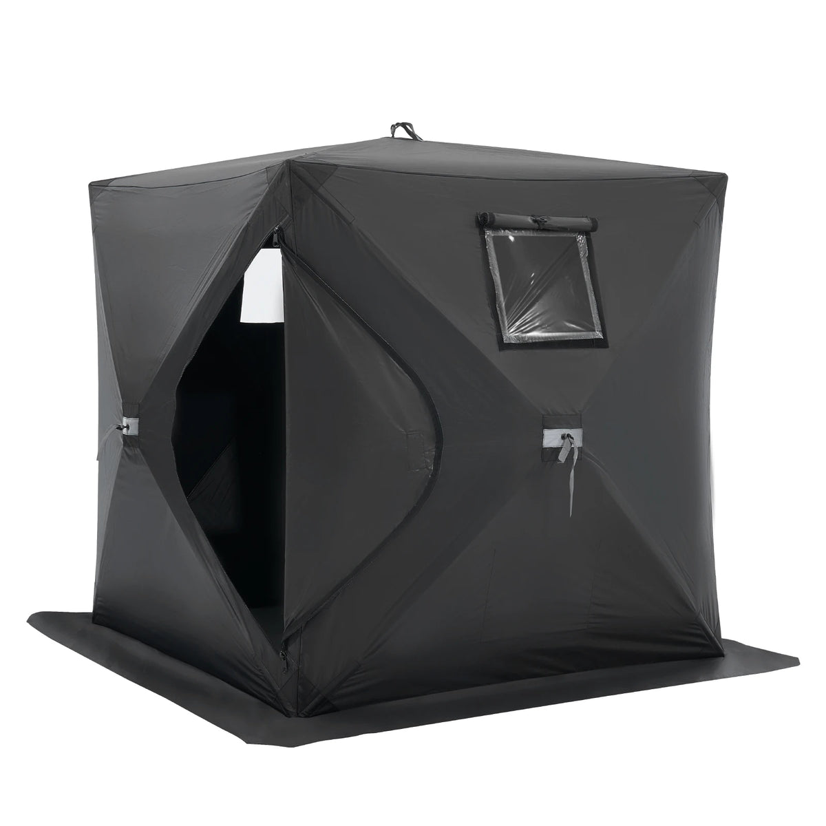 SucceBuy Portable Ice Shelter 1-2 Person Fishing Tent Ice Shanty for Winter Fishing Waterproof Ice Cube with Anchors Carry Bag