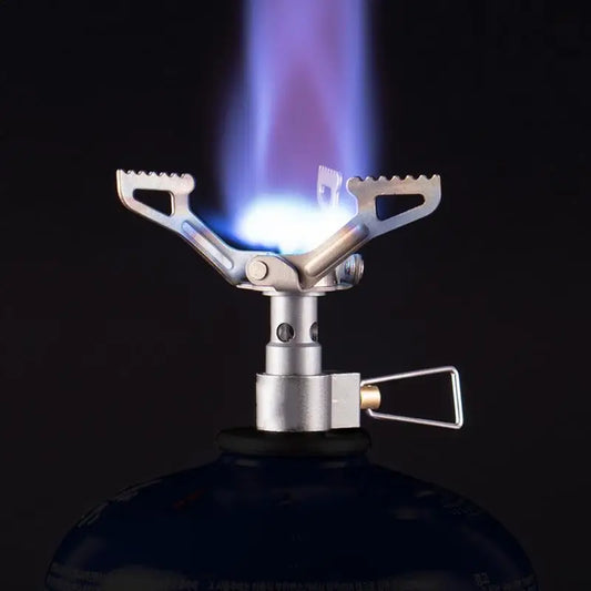 Small Camp Stove Foldable Hiking Stove Propane Stove Lightweight Camping Burner Cooking Stove For Outdoor Backpacking Hiking