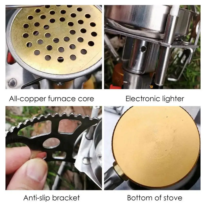 Compact Camping Stove Foldable Stove Ultra Light Windproof Stove Lightweight Camping Burner Cooking Stove For Outdoor