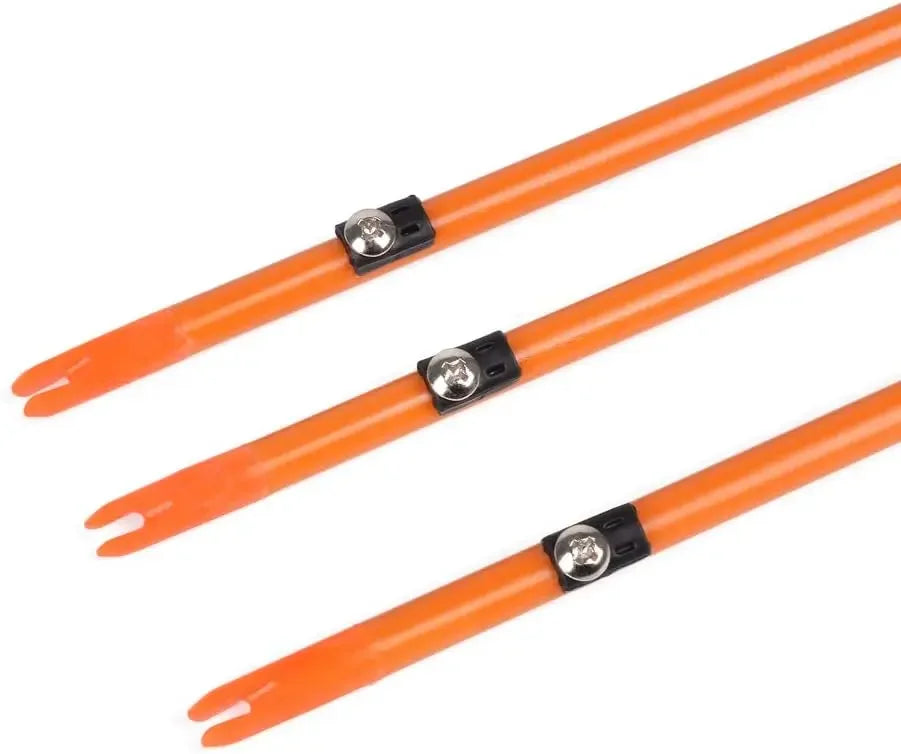 Elong Bow Fishing 32 Inch 5/16" Hunting Arrows Archery Fiberglass Arrows with Safety Slides Broadheads