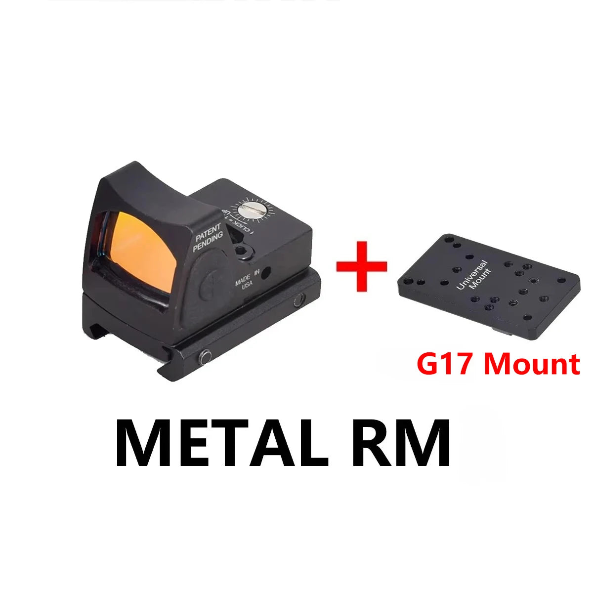 SR RM Mini Red Dot Sight Collimator Scope For Glock 17 Rear Sight Mount Hunting Optics Holographic Hot 20mm Rail Scope