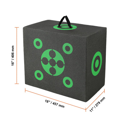 SucceBuy All-side Shotting  Outdoor Portable Archery Target with Carry Handle Easy Arrow Removal Visibility Easy to Transport
