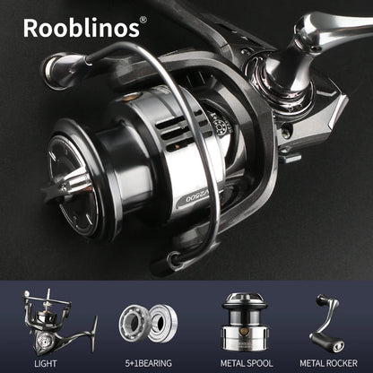 ROOBLINOS TV Spinning Fishing Reel Shallow Spool Small Game Lure Fishing Reel