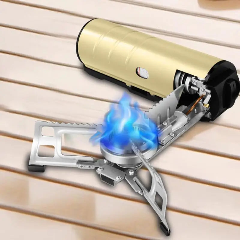 Camping Stove Portable Metal Camp Stove 2600W Compact Lightweight Cook Tool Gadgets Outdoor Camping Burner With Storage Handbag