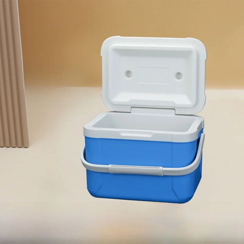 Portable PU Thermal Insulation Box Refrigerator 24L with Pull Rod for Outdoor Camping Fishing Stall Selling Wheel Mobile Ice Box