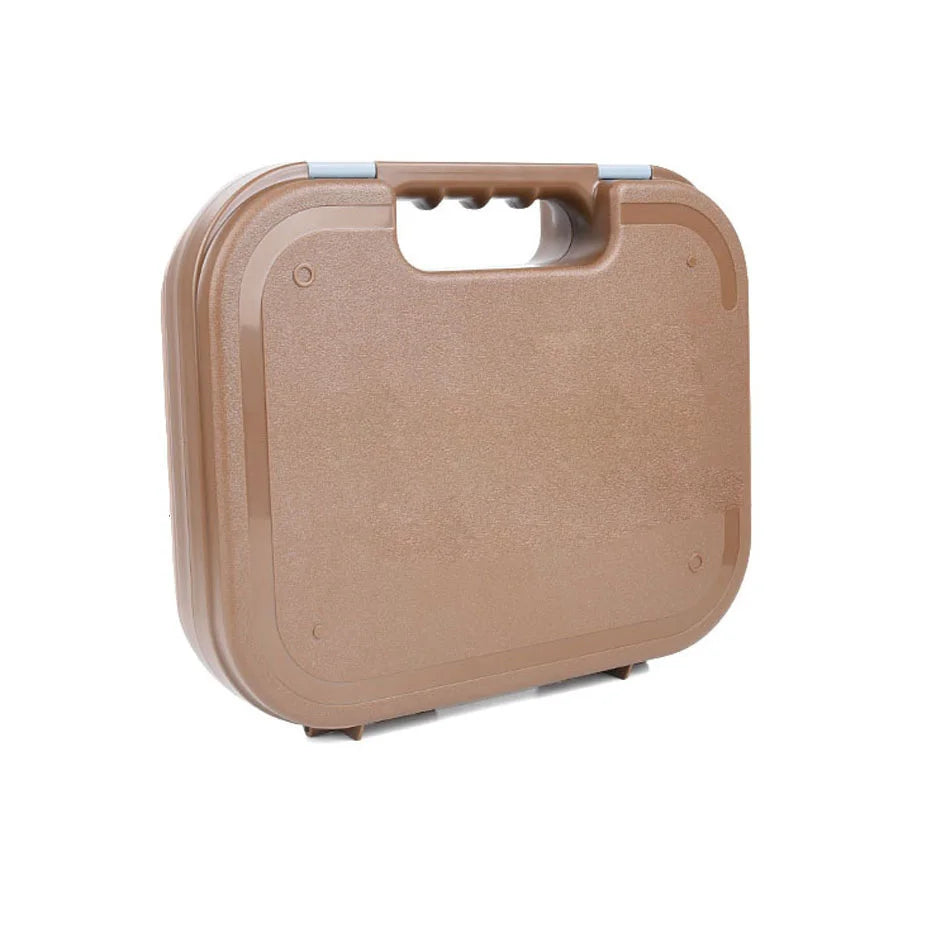 Tactical Pistol Safety Case Gun Storage Box for Glock, Hard Shell Tool Storage Box Padded Foam Lining Hunting Accessories