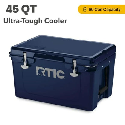 Ultra-Tough Cooler Hard Insulated Portable Ice Chest Box for Beach, Drink, Beverage, Camping, Picnic, Fishing, Boat, Barbecue R