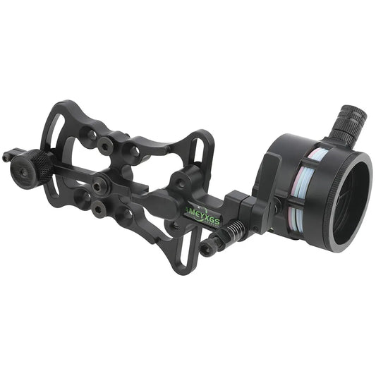 Archery Aviation Aluminum Bow Sight 2 Pin 0.019" Micro Adjustable Archery Shooting Target Hunting for Compound Bows Accessory