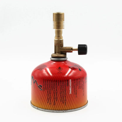 Brass Bunsen Burner Portable Flame Butan Gas Burner Laboratory Burner Gas Burner Head for Outdoor Camping/Picnic/BBQ