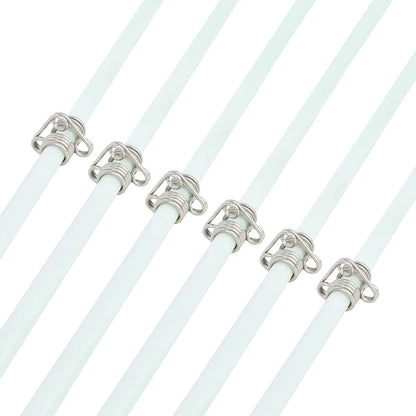 Archery Bowfishing Arrows OD 8mm Solid Fiberglass Arrow Carbon Steel Arrowhead Metal Fishings Slider  Hunting Fishing 3/6pcs