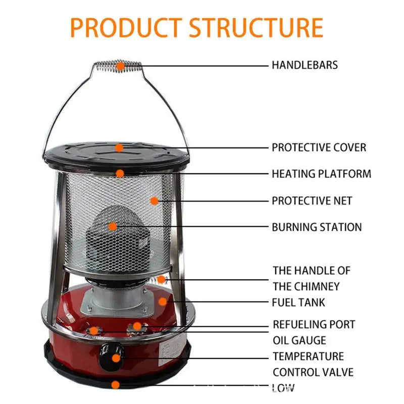 Camping Kerosene Heater Portable Tent Stove Heaters Winter Diesels Heating Stove Burner Hand Warmer  Fishing Cooking Equipment