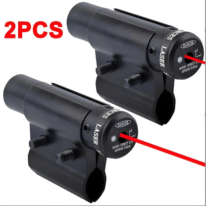 2pcs High-Quality Mini Red Dot Laser Sights with Barrel Clamp Mount, Durable Aviation Aluminum, Battery Operated -