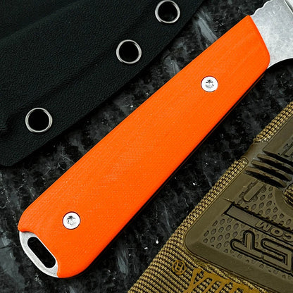 Rescue MEATEATER Camping Knife Bushcraft Hiking Fishing Outdoor Multifunctional Utility G10 Handle Fixed Blade EDC Cutting Tools