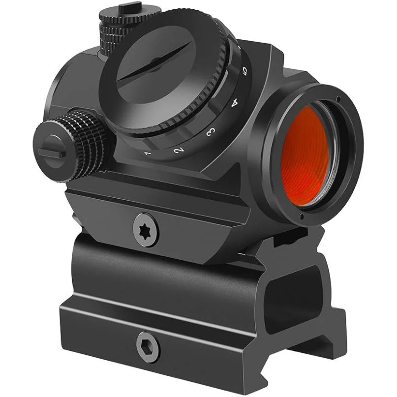 Feyachi RDS-22 2 MOA Red Dot Sight Compact Red Dot Scope 1 x 22mm，Selectable with 5 Slots 0.83”Riser Mount