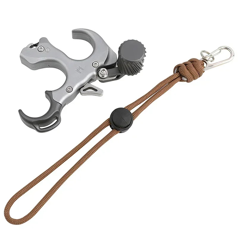 3 Finger Release Aids Archery Compound Bow Release Thumb Adjustable Left Right Hand Caliper Trigger Hunting Shooting Target