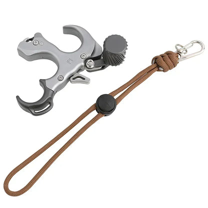 3 Finger Release Aids Archery Compound Bow Release Thumb Adjustable Left Right Hand Caliper Trigger Hunting Shooting Target