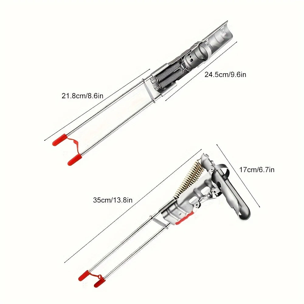 Automatic Spring Fishing Rod Holder, Adjustable Folding Stainless Steel, Ideal for Hands-Free Ground Fishing（2Pcs）